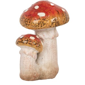 Clayre & Eef 6CE1752 Decoration Mushrooms 8x8x12 cm