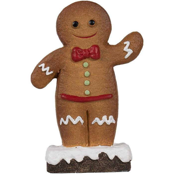 Clayre & Eef 6CE1769 Decoration gingerbread man 10x5x15 cm