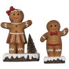 Clayre & Eef 6CE1769 Decoration gingerbread man 10x5x15 cm