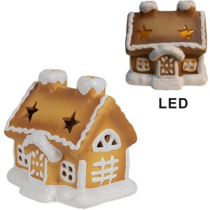 Clayre & Eef 6CE1805 Decoration House with LED 11x9x11 cm