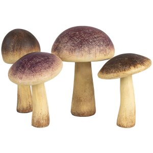 Clayre & Eef 6PR4329 Decoration Mushroom Ø 11x16 cm