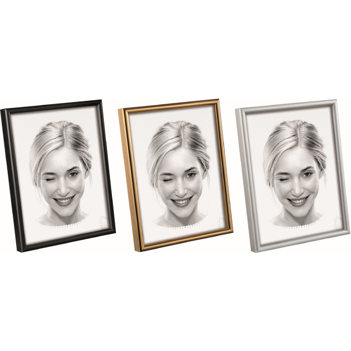 Mascagni Aluminium Portrait Frame A1636 Silver Gold Black 13x18 15x20 20x30 cm