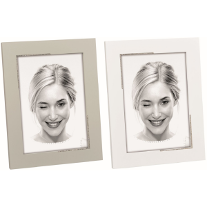 Mascagni A1638 Wooden photo frame grey/taupe white 13x18...