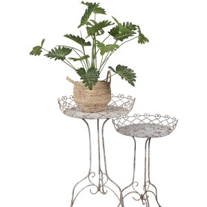 Clayre & Eef 5Y1239 Plant table set Ø 52x84/ Ø 42x66 cm