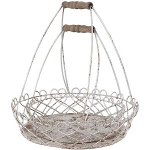 Clayre & Eef 6Y5619 Basket set 2 pieces Ø 39x42 / Ø 30x34 cm