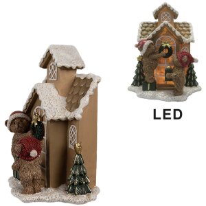 Clayre & Eef 6PR4168 Decoration House with LED...