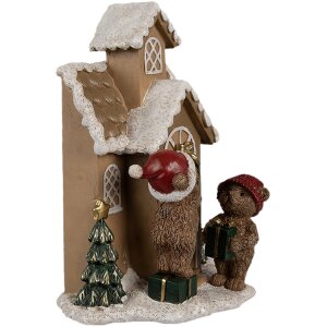 Clayre & Eef 6PR4168 Decoration House with LED 15x10x18 cm