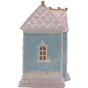 Clayre & Eef 6PR4198 Decoration House with LED 12x9x15 cm