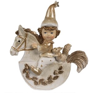 Clayre & Eef 6PR4231 Decoration gnome 10x3x11 cm