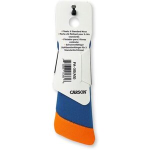 Carson Floating Key Ring for 3 Keys Blue Orange