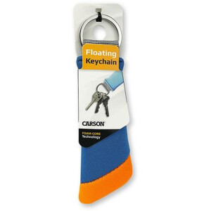 Carson Floating Key Ring for 3 Keys Blue Orange