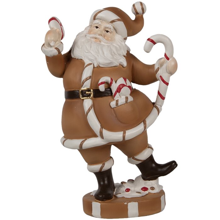 Clayre & Eef 6PR4276 Decoration Father Christmas 12x9x20 cm