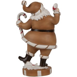 Clayre & Eef 6PR4276 Decoration Father Christmas 12x9x20 cm