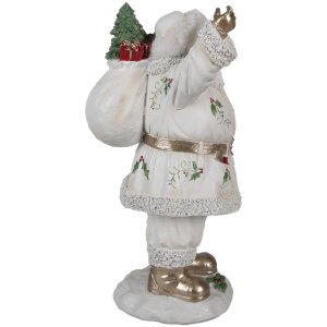 Clayre & Eef 6PR4296 Decoration Father Christmas 14x16x31 cm