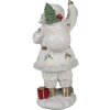 Clayre & Eef 6PR4296 Decoration Father Christmas 14x16x31 cm