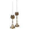 Clayre & Eef 6Y5655 Candlestick set 2 Ø 9x27 / Ø 9x22 cm