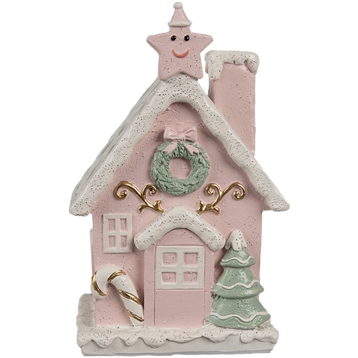 Clayre & Eef 6PR4199 Decoration House with LED 10x8x15 cm