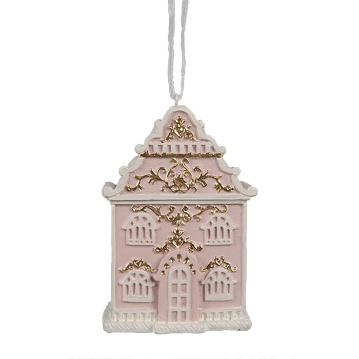 Clayre & Eef 6PR4205 Decoration Pendant House 6x4x9 cm