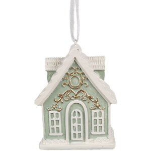 Clayre & Eef 6PR4214 Decoration Pendant House 6x4x8 cm