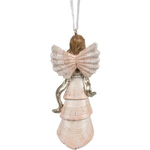 Clayre & Eef 6PR4226 Decoration hanger angel 4x3x10 cm