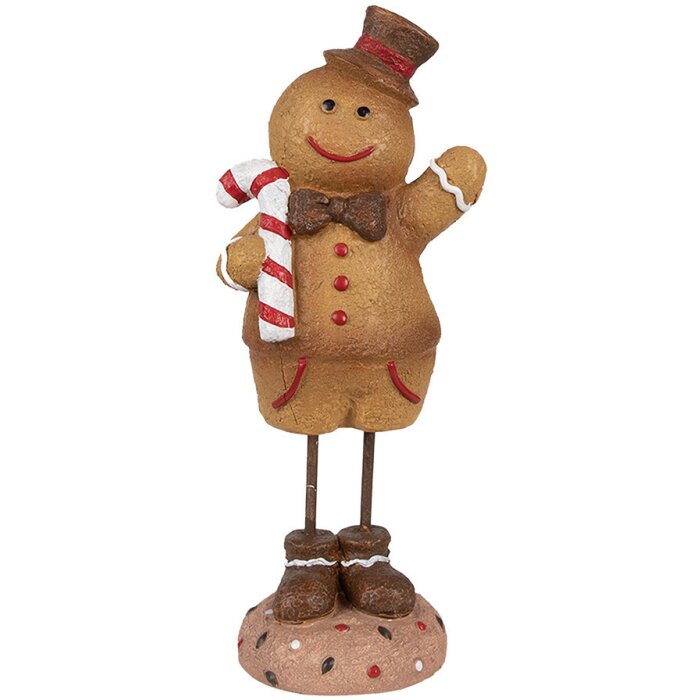 Clayre & Eef 6PR4271 Decoration gingerbread man 10x8x23 cm