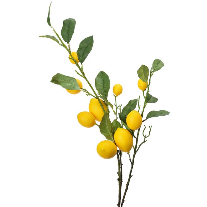 Clayre & Eef 5PL0105 Decoration twig with lemons 20x7x102 cm