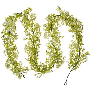 Clayre & Eef 6PL0299 Artificial Flower Garland White...