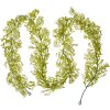 Clayre & Eef 6PL0299 Artificial Flower Garland White Green 10x6x180 cm