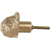 Clayre & Eef 65731 Door Knob Gold Coloured 8x4x5 cm Polyresin Country Style