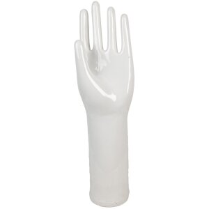 Clayre & Eef 6CEUN0013 Glove Mould White Porcelain...