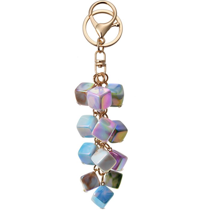 Juleeze JZKC0160 Key ring blue pink 6x2x9 cm