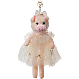 Clayre & Eef TW0613 Decorative Pendant Pig 10x9x30 cm...