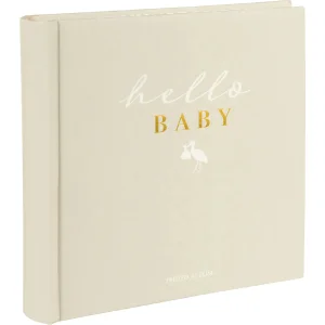 Goldbuch slip-in album 200 photos hello.baby 10x15 cm natural paper 22x22 cm