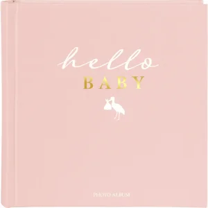 Goldbuch slip-in album 200 photos hello.baby 10x15 cm natural paper 22x22 cm