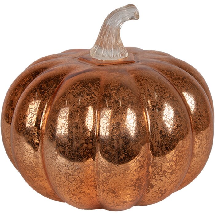 Clayre & Eef 6GL4649 Decoration pumpkin LED Ø 15x13 cm / 3xAAA