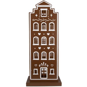 Clayre & Eef 5Y1251 LED Decoration House Brown White...