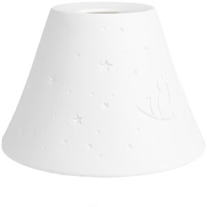 Clayre & Eef 6LAK0544 Lampshade White Ø 15x10...