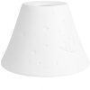 Clayre & Eef 6LAK0544 Lampshade White Ø 15x10 cm porcelain cat motif