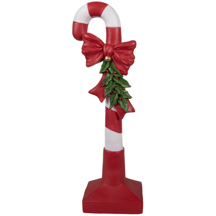 Clayre & Eef 6PR4332 Decoration Candy Cane Red White 12x9x40 cm Polyresin