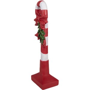 Clayre & Eef 6PR4332 Decoration Candy Cane Red White 12x9x40 cm Polyresin