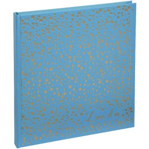 Exacompta guestbook 140 pages gold 21x19cm Plum turquoise...