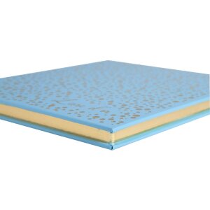 Exacompta guestbook 140 pages gold 21x19cm Plum turquoise green