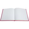 Exacompta 386E Guestbook 140 pages 21x19cm Raspberry coloured Plum Gold trim