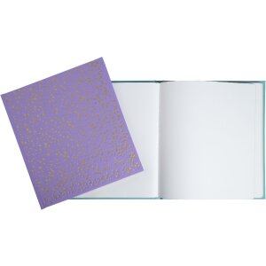 Exacompta Guestbook 140 pages Plum Violet 21x19cm Golden dots