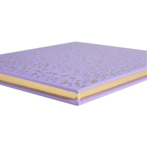 Exacompta Guestbook 140 pages Plum Violet 21x19cm Golden dots