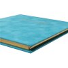 Exacompta 389E Guestbook 140 pages gold edge Skandi turquoise 21x19 cm