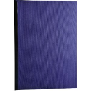 Exacompta 2752C Cover 270g/sqm linen look A4 dark blue...