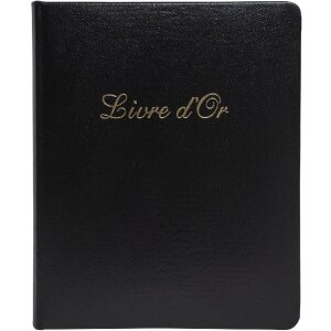 Exacompta 4711E Guestbook Alpillez black 70 sheets 26x22...