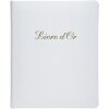 Exacompta Alpillez guest book 26x22 cm 70 sheets portrait format leather white