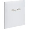 Exacompta Alpillez guest book 26x22 cm 70 sheets portrait format leather white